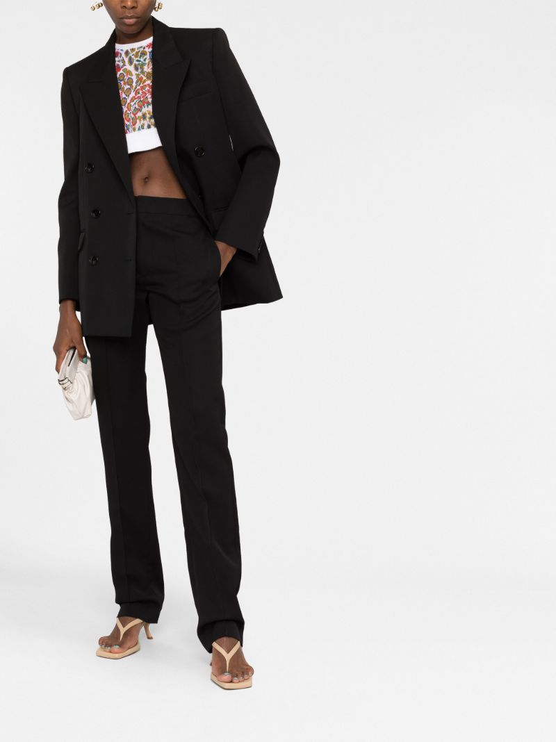 Black Liolirok Wool Trousers