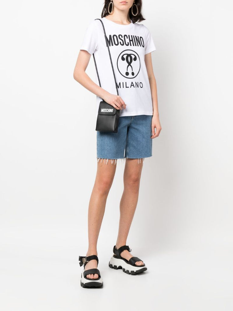 White Logo-print Cotton T-shirt