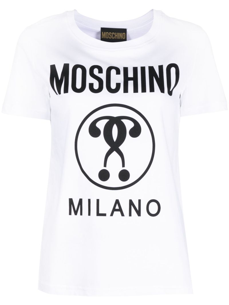 White Logo-print Cotton T-shirt