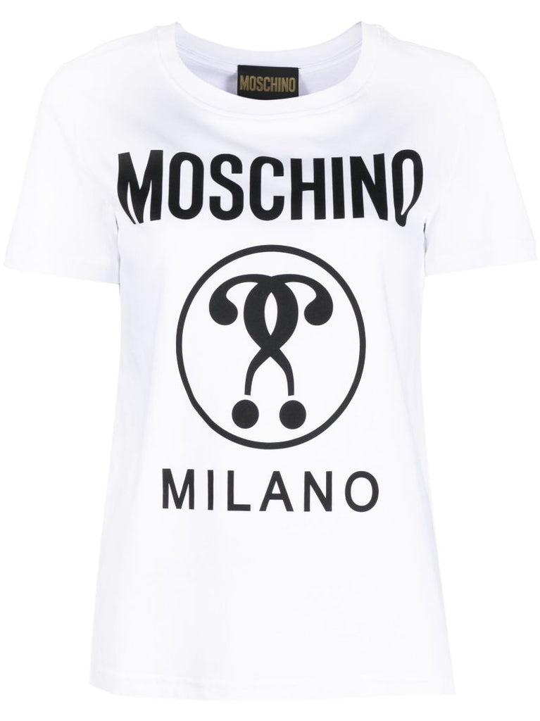 White Logo-print Cotton T-shirt