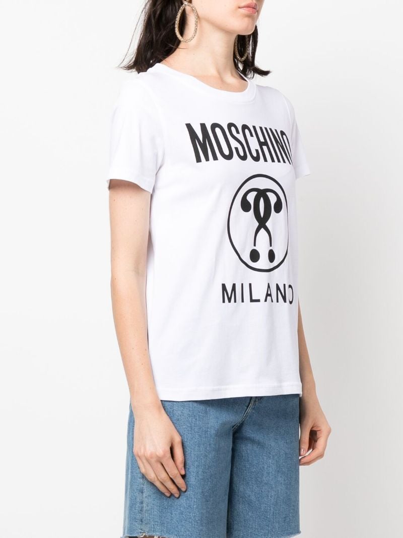 White Logo-print Cotton T-shirt