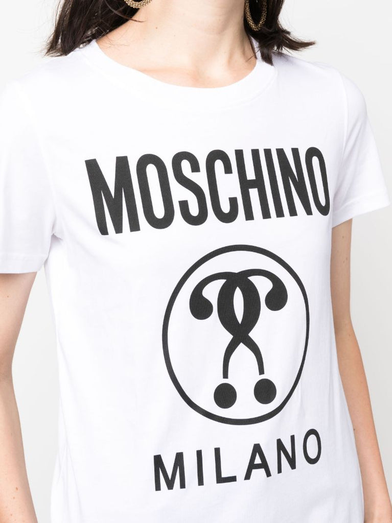 White Logo-print Cotton T-shirt