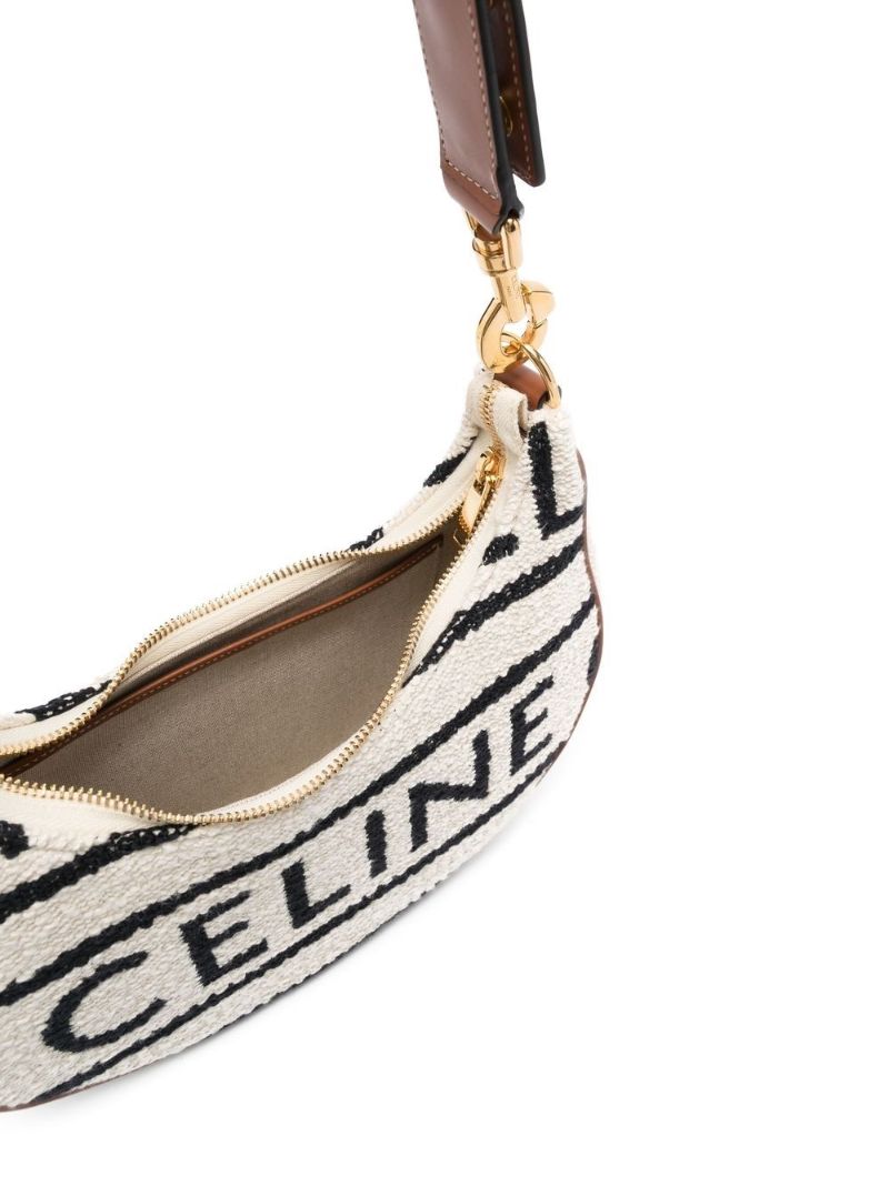 White Ava Logo Shoulder Bag