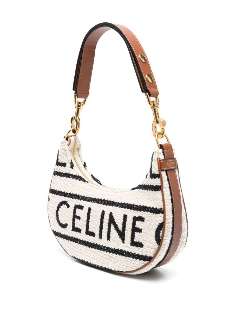 White Ava Logo Shoulder Bag