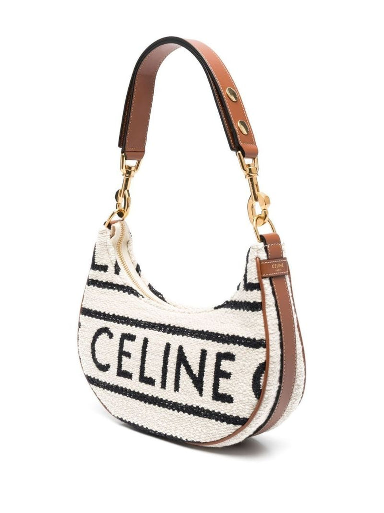 White Ava Logo Shoulder Bag