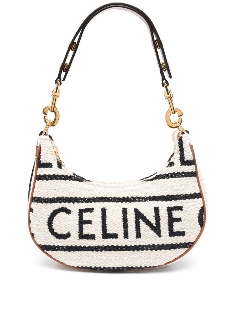 White Ava Logo Shoulder Bag