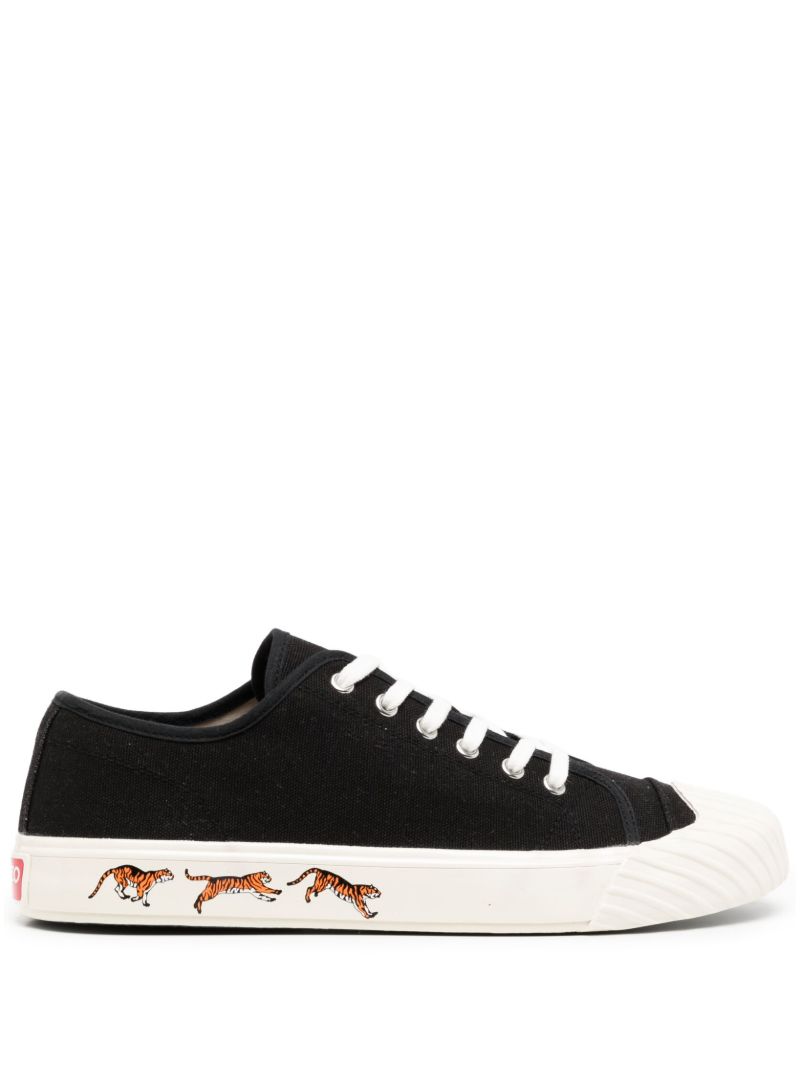 Black Kenzoschool Canvas Sneakers