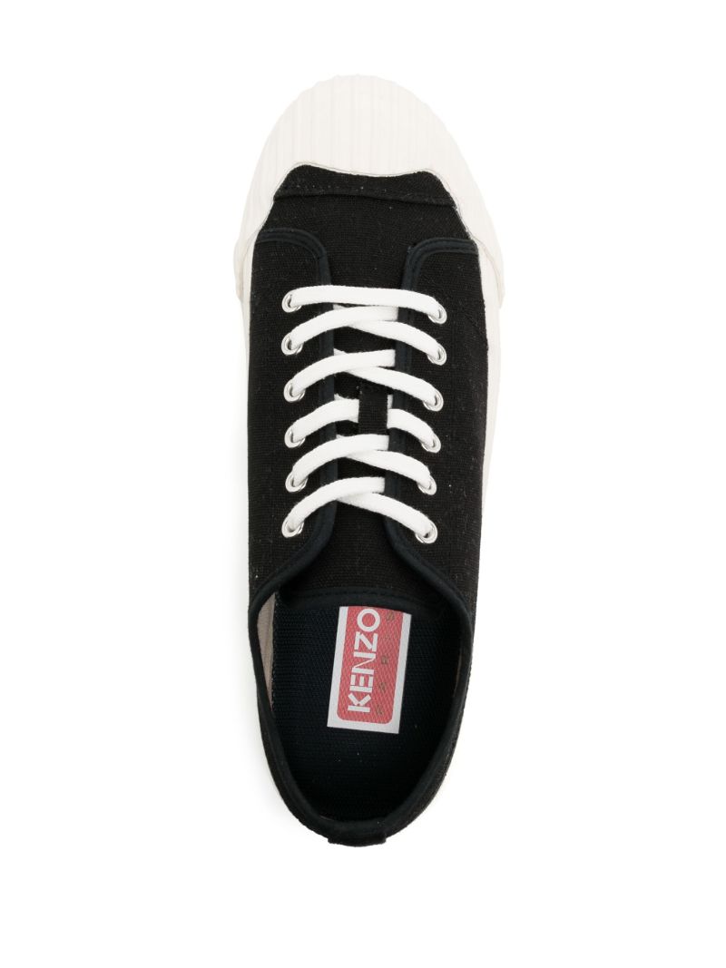 Black Kenzoschool Canvas Sneakers