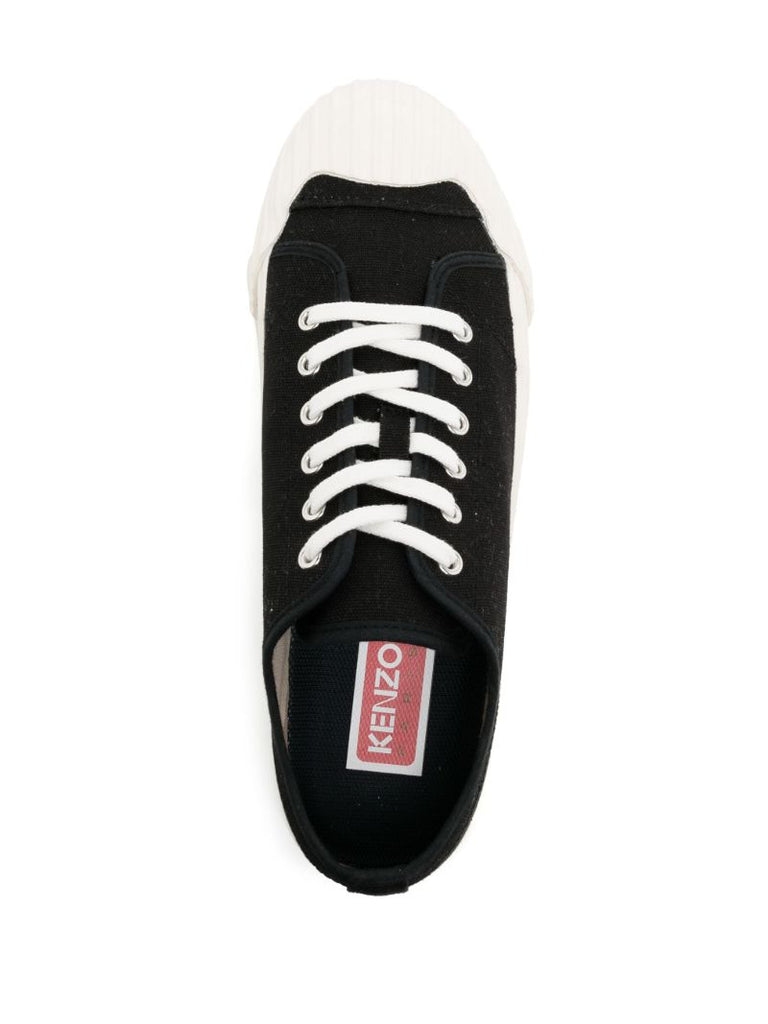 Black Kenzoschool Canvas Sneakers
