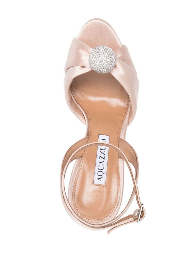 Pink Yes Darling Plateau 130 Satin Platform Sandals