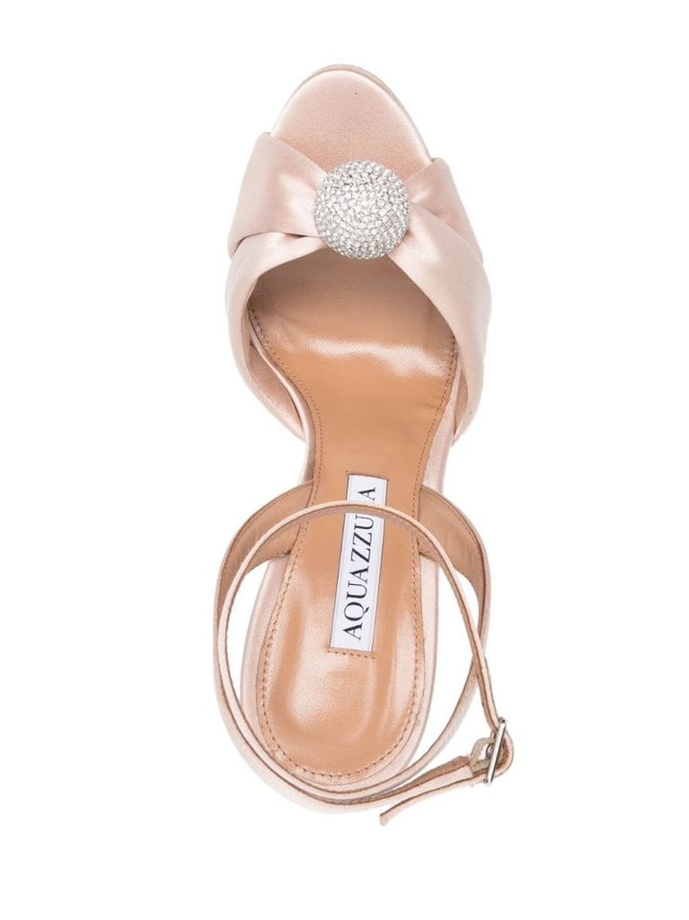 Pink Yes Darling Plateau 130 Satin Platform Sandals