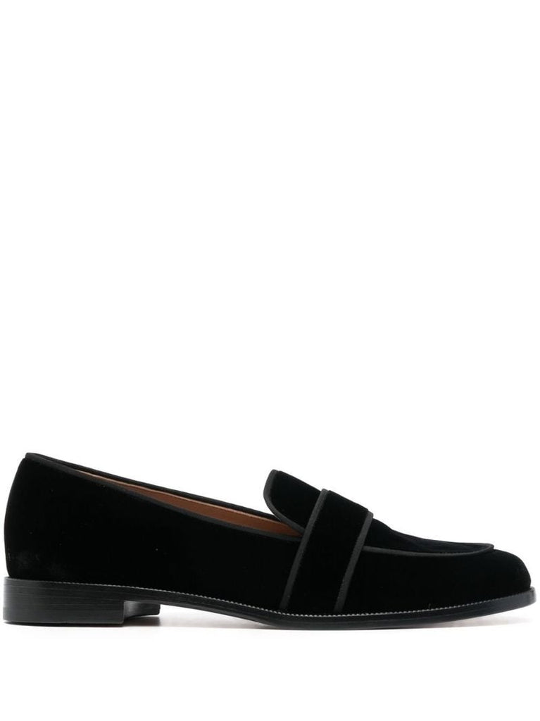 Black Martin Velvet Loafers