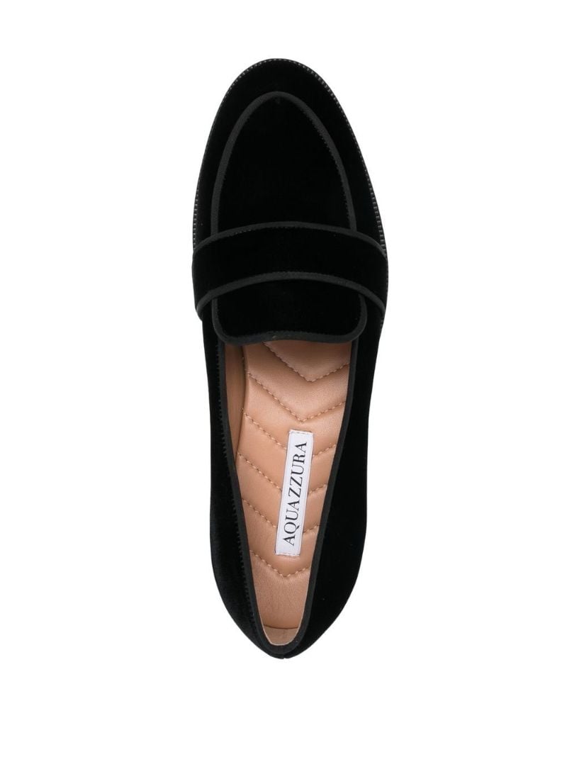 Black Martin Velvet Loafers