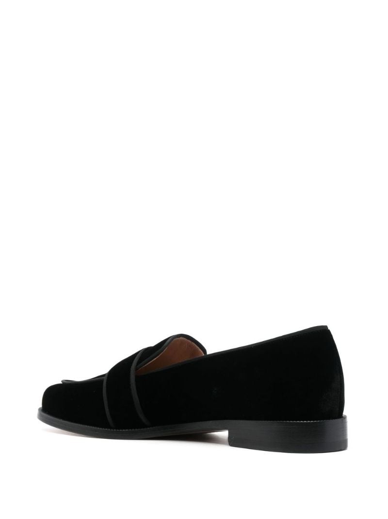Black Martin Velvet Loafers