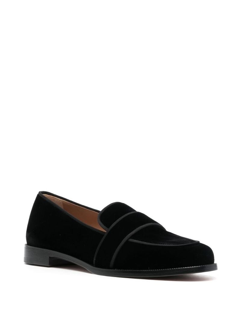 Black Martin Velvet Loafers