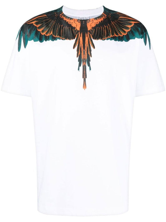 White Icon Wings Cotton T-shirt