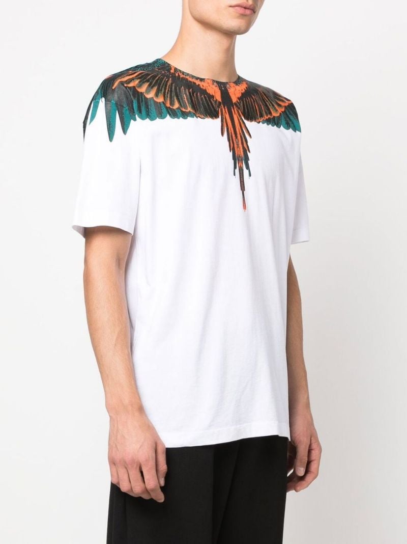 White Icon Wings Cotton T-shirt
