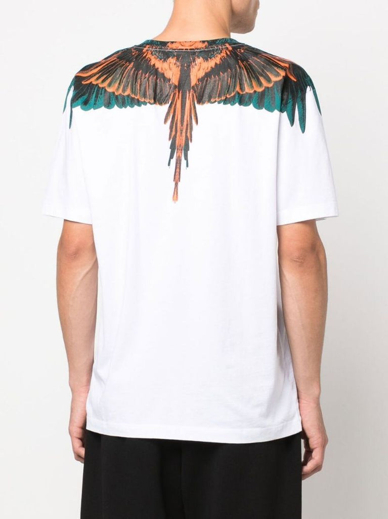 White Icon Wings Cotton T-shirt