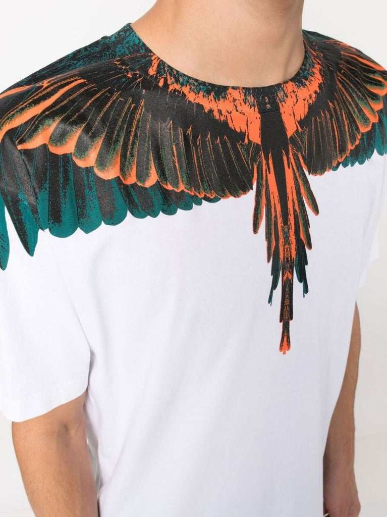 White Icon Wings Cotton T-shirt