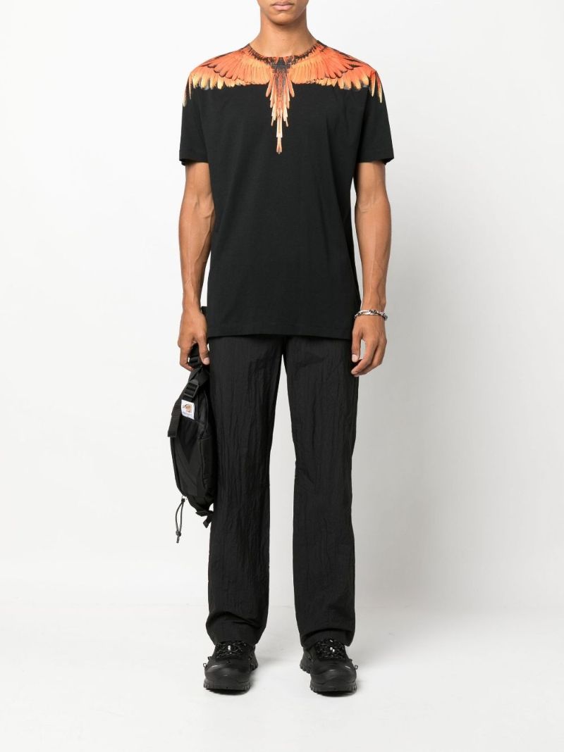 Black Icon Wings Cotton T-shirt