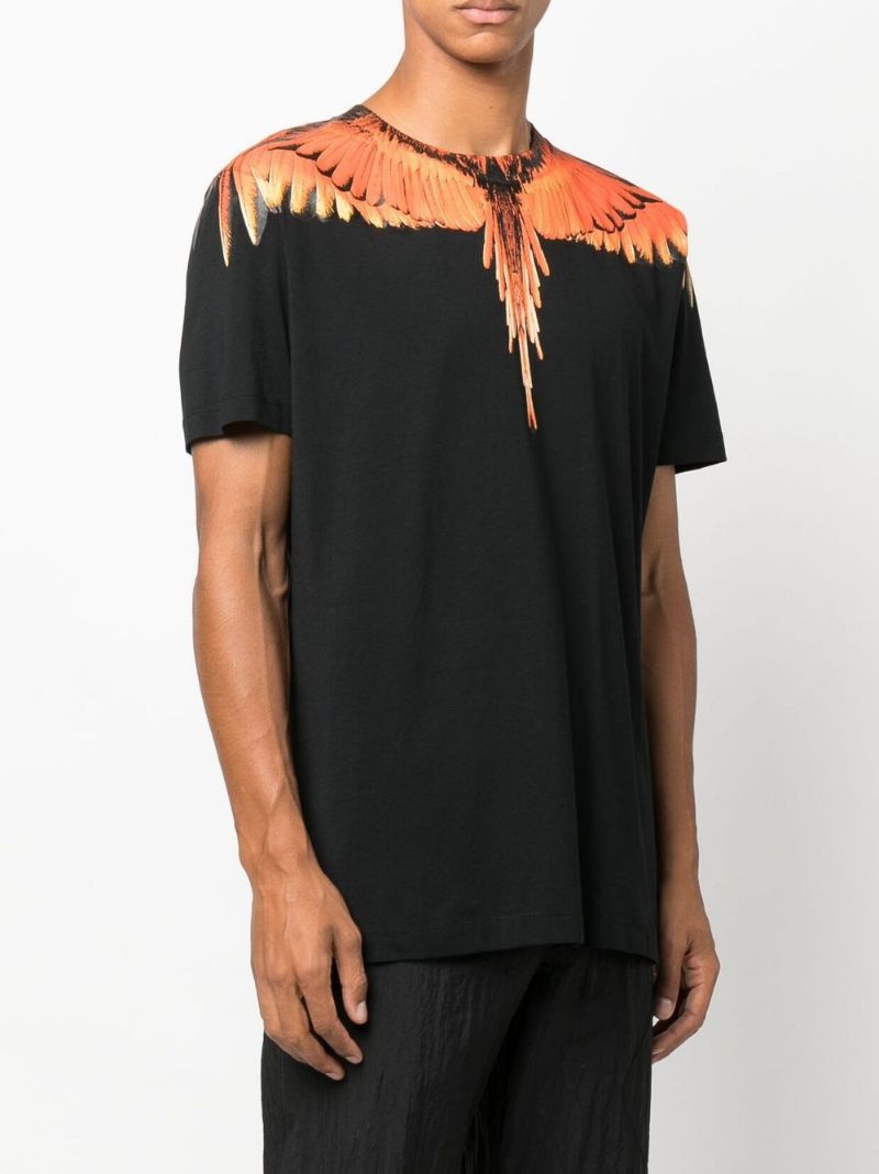Black Icon Wings Cotton T-shirt