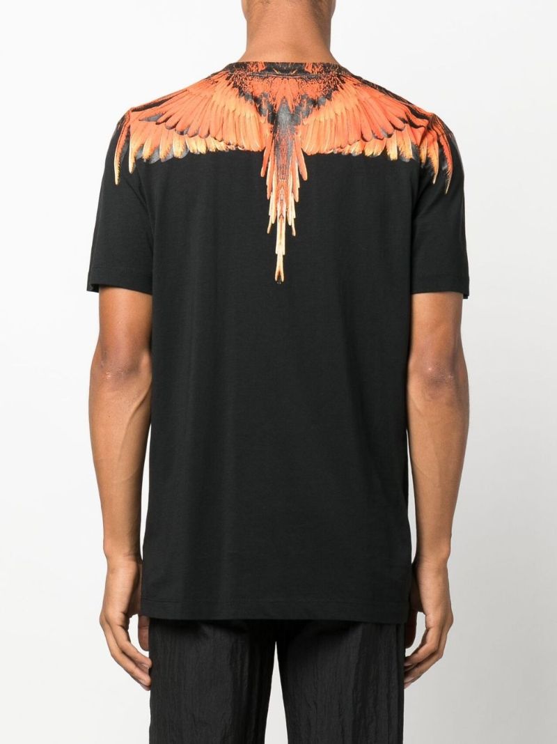 Black Icon Wings Cotton T-shirt