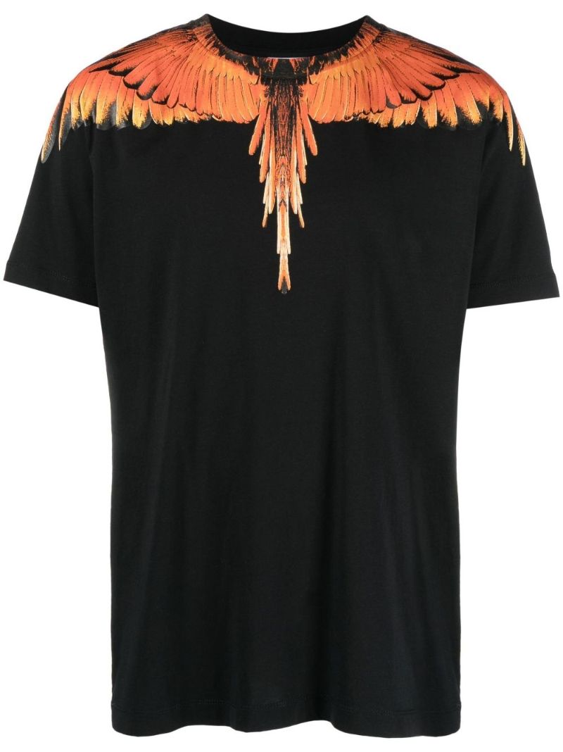 Black Icon Wings Cotton T-shirt