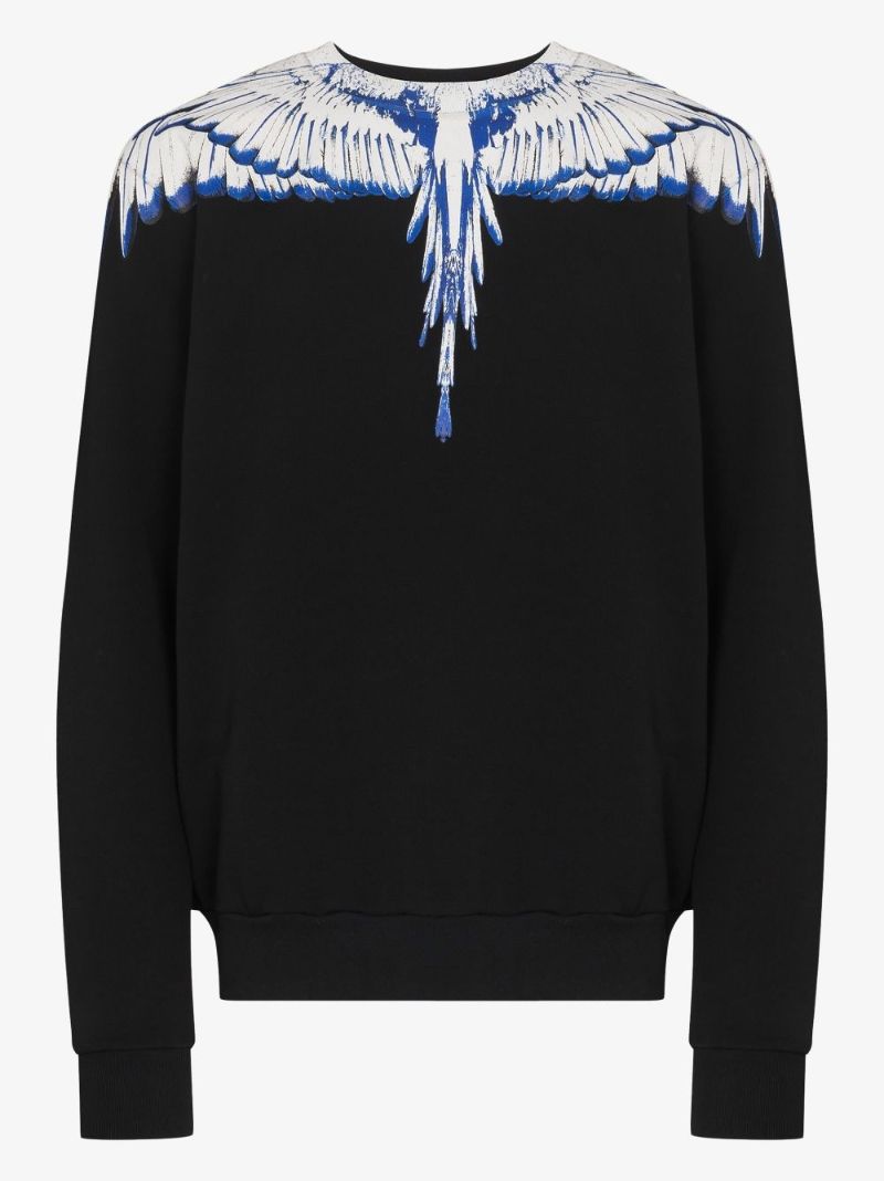 Icon Wings Print Cotton Sweatshirt