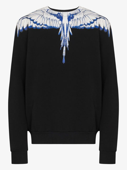Icon Wings Print Cotton Sweatshirt