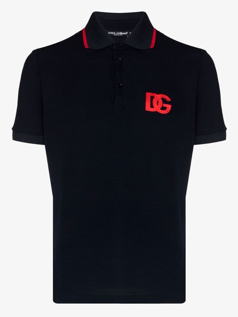 Blue Dg Cotton Polo Shirt