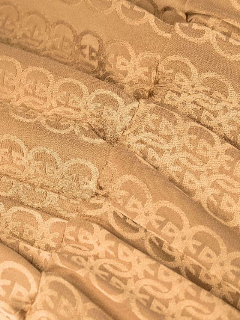 Brown Gg Silk Maxi Dress