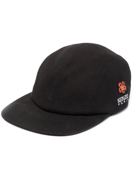 Black Boke Flower Logo Baseball Cap