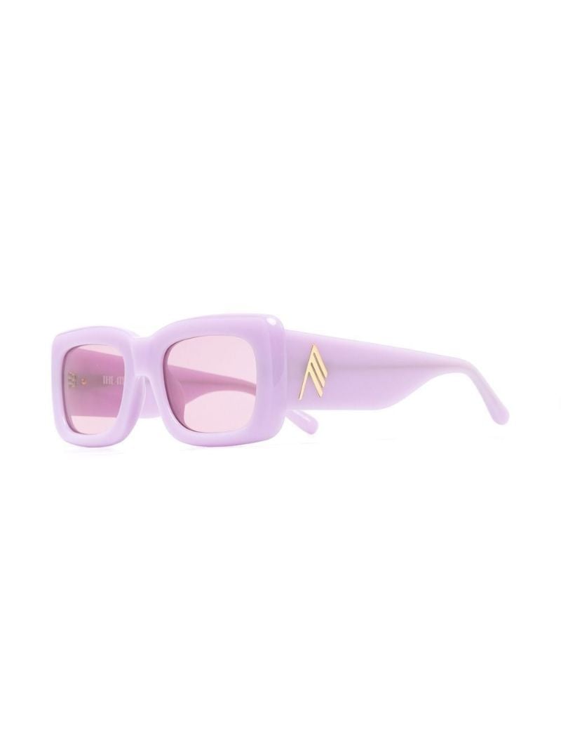 Purple Marfa Rectangle Sunglasses