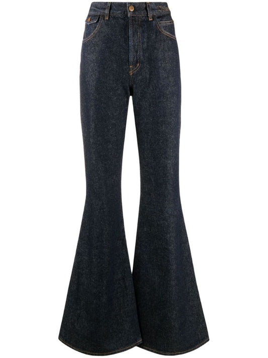 Blue Merapi High-rise Flared Jeans