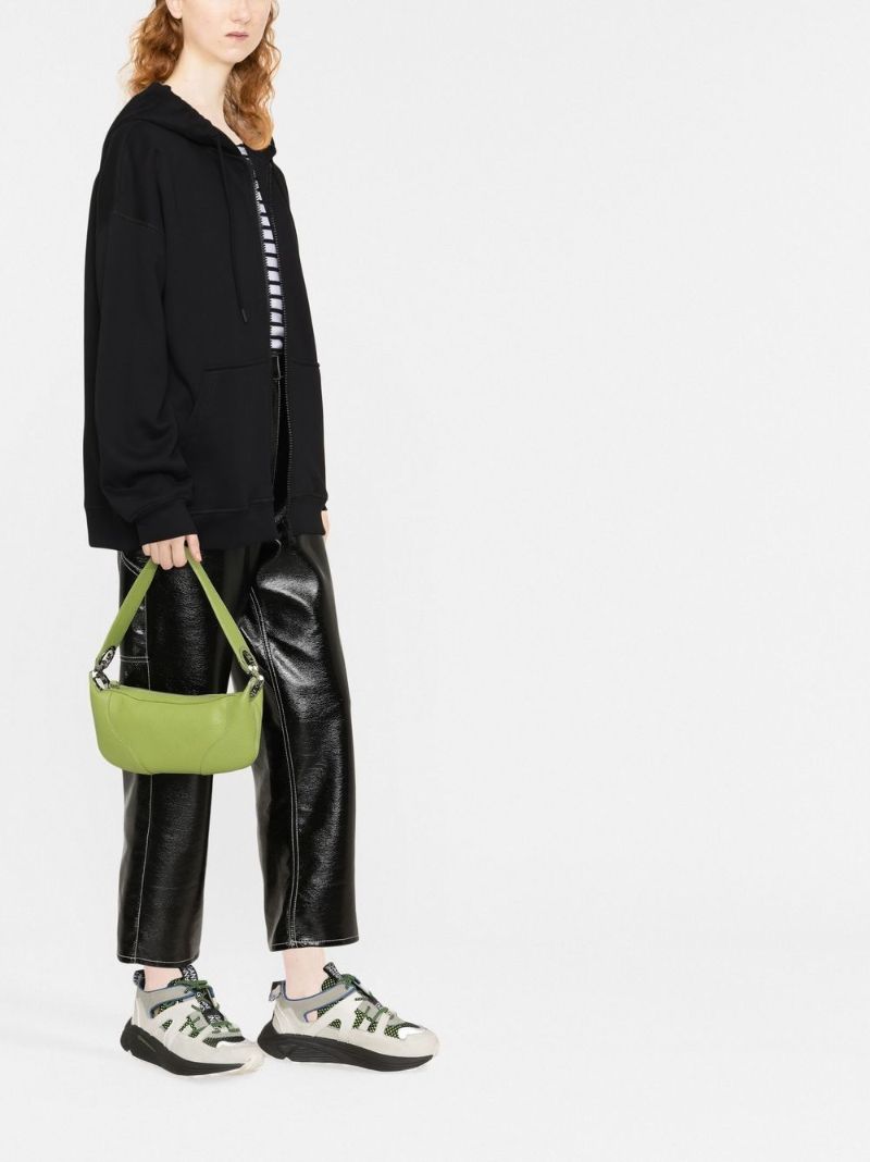 Black Logo-embroidered Hoodie