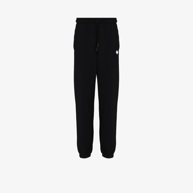 Embroidered Cross Logo Track Pants