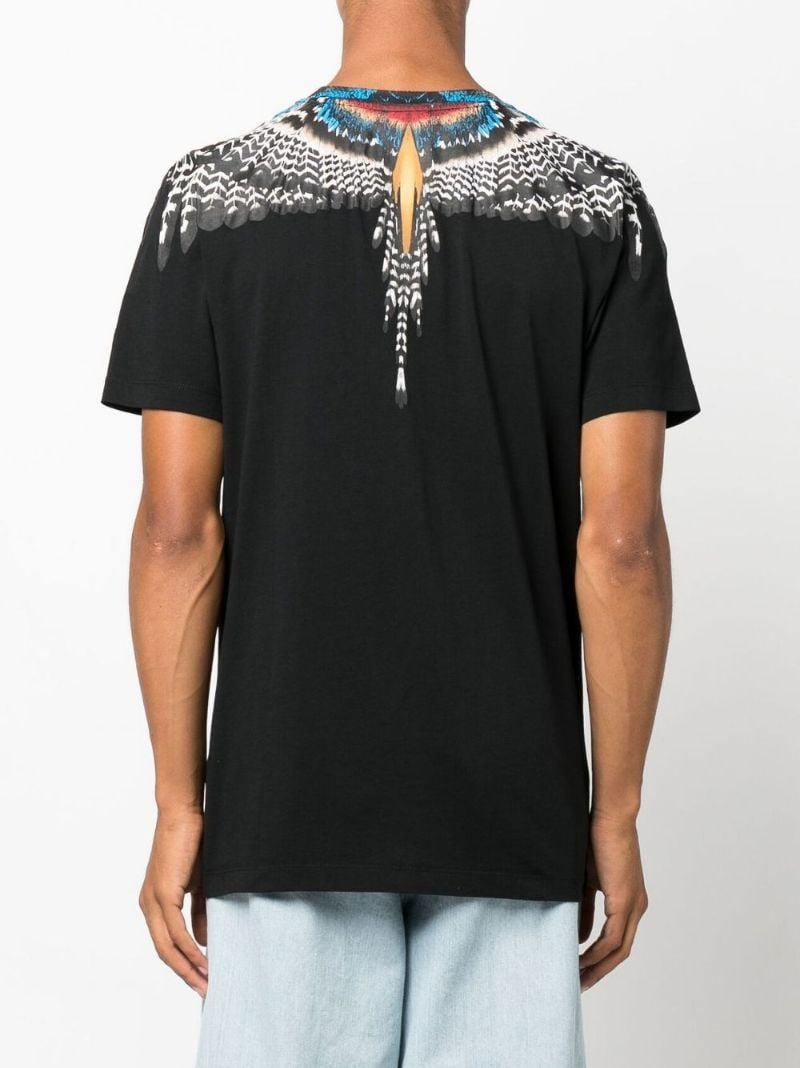 Black Grizzly Wings Cotton T-shirt