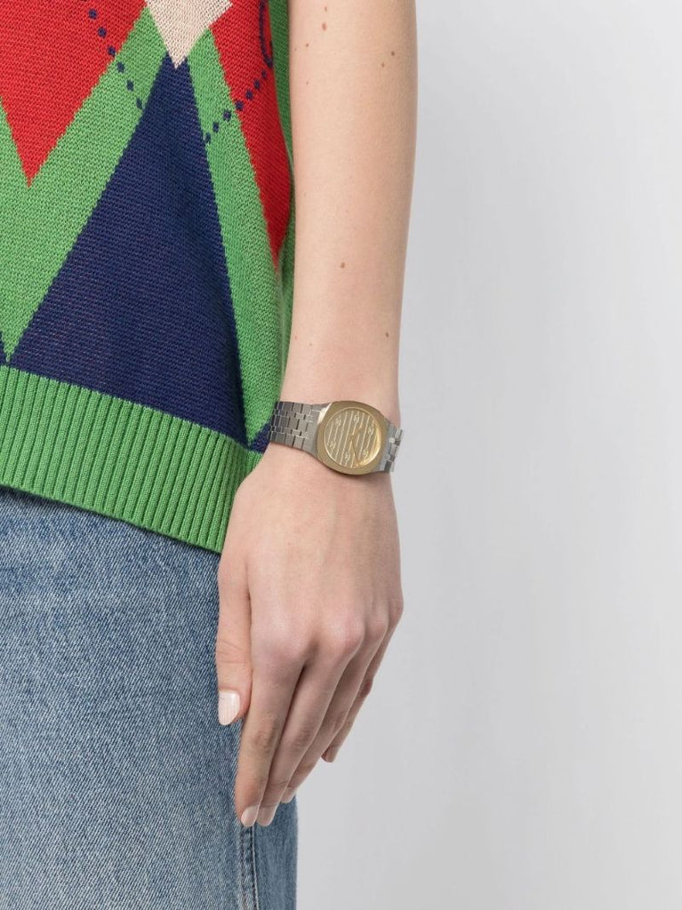 Stainless Steel Gucci 25h Watch
