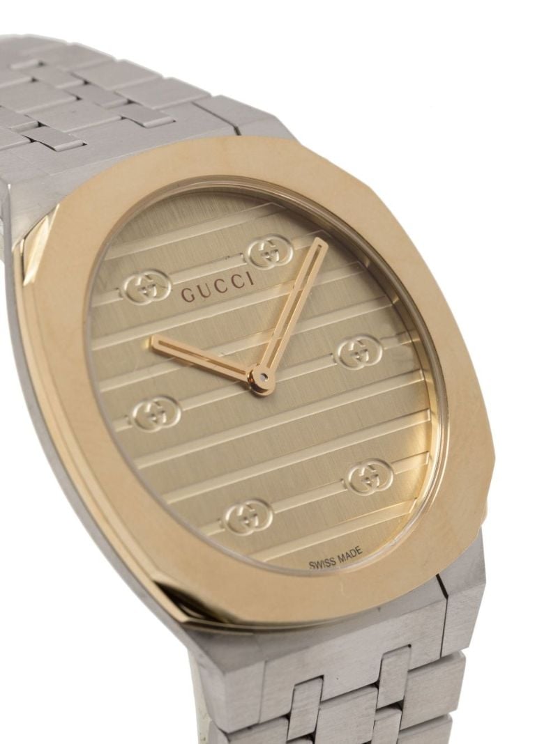 Stainless Steel Gucci 25h Watch