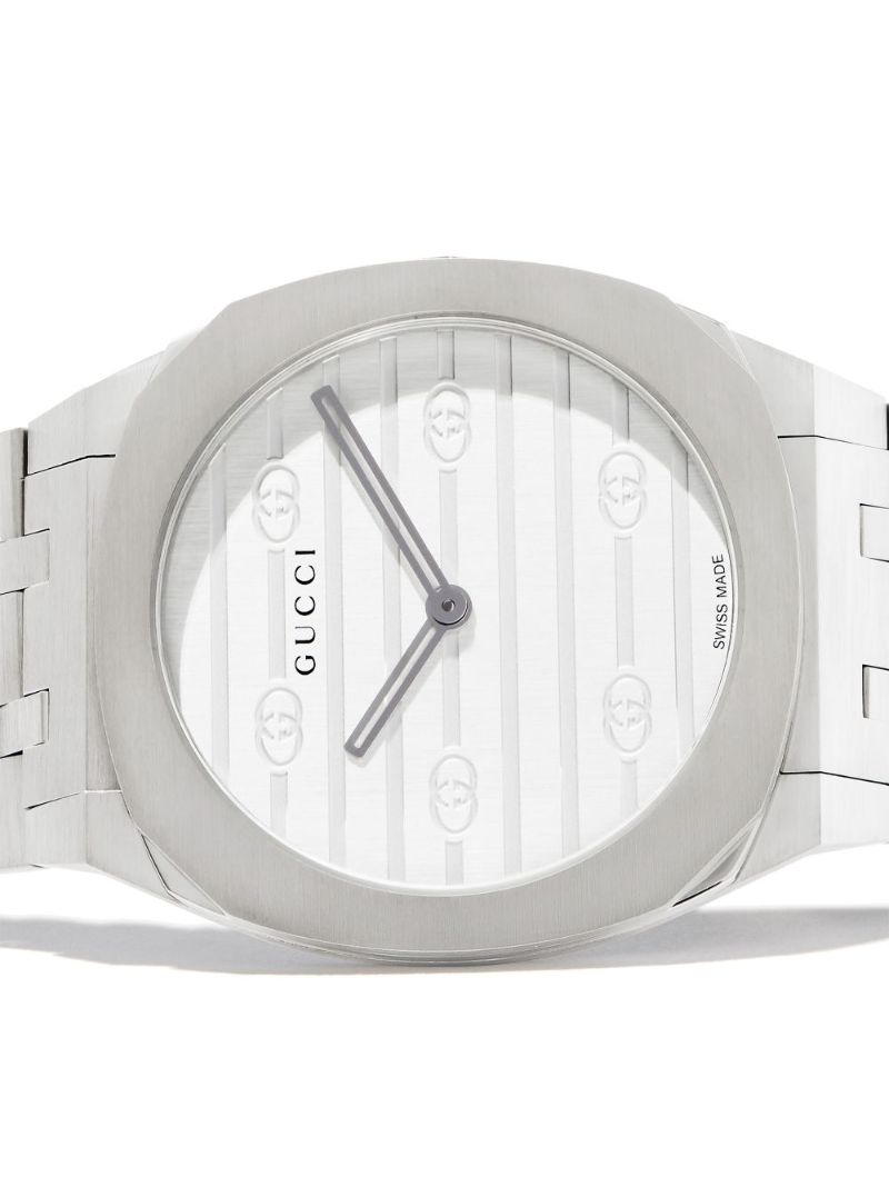 Stainless Steel Gucci 25h Watch