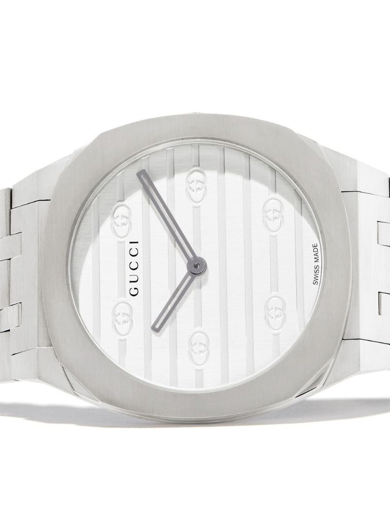 Stainless Steel Gucci 25h Watch
