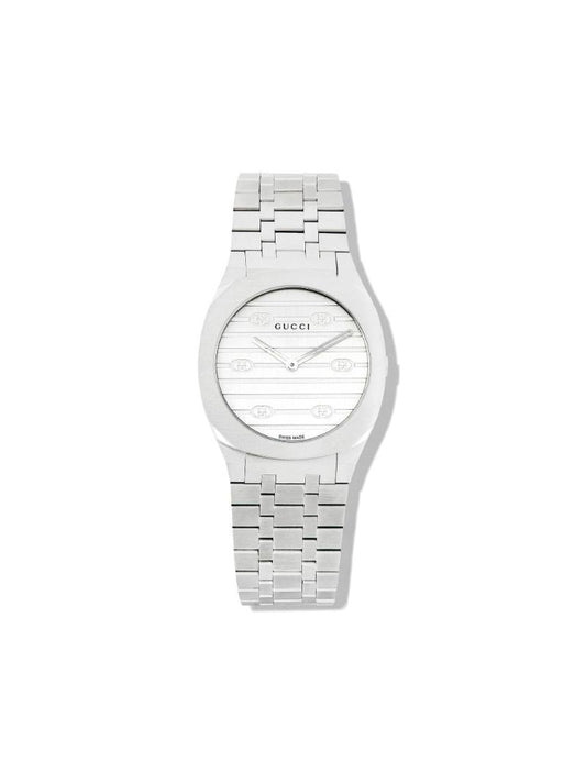 Stainless Steel Gucci 25h Watch