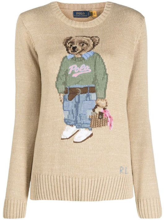 Neutral New Orleans Polo Bear Sweater