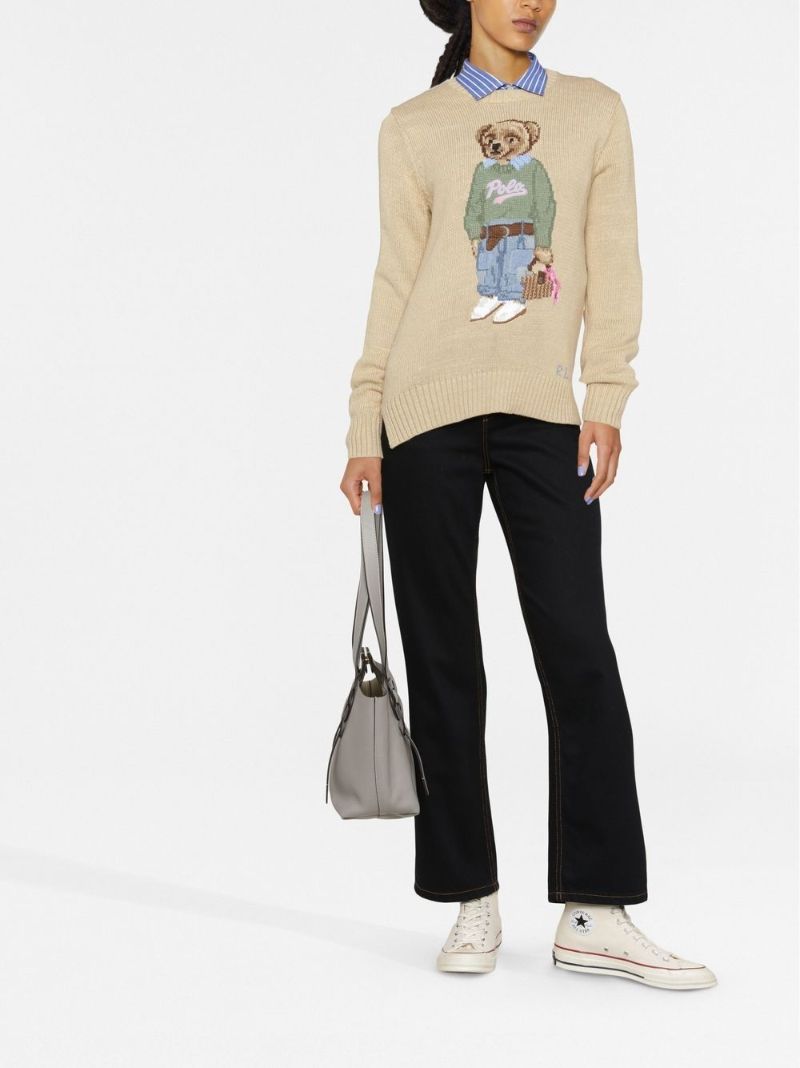 Neutral New Orleans Polo Bear Sweater