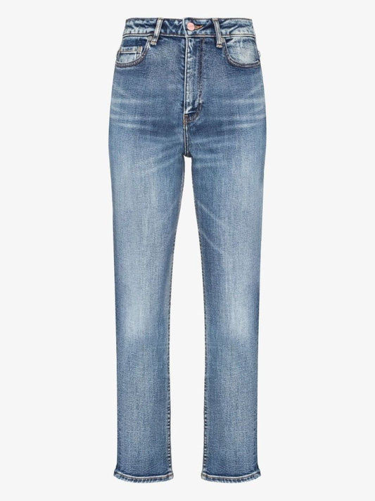 Blue Cutye Straight-leg Jeans
