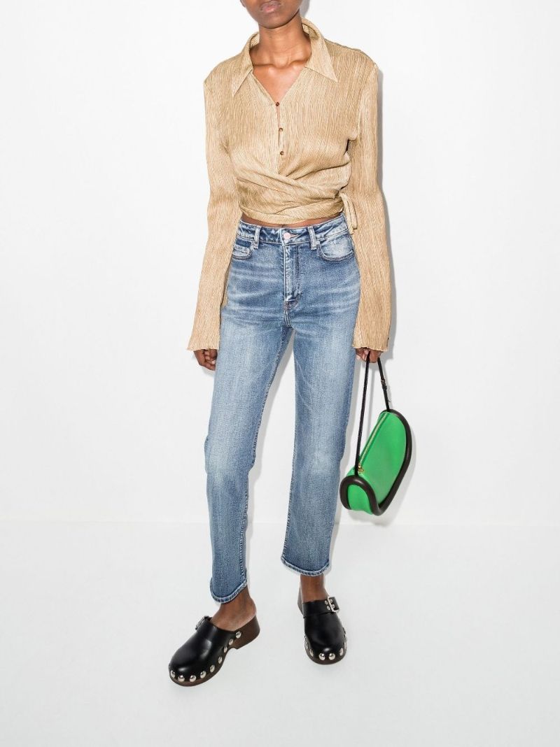 Blue Cutye Straight-leg Jeans