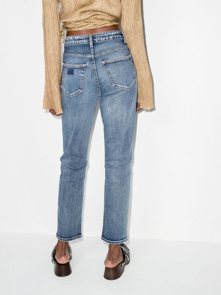 Blue Cutye Straight-leg Jeans