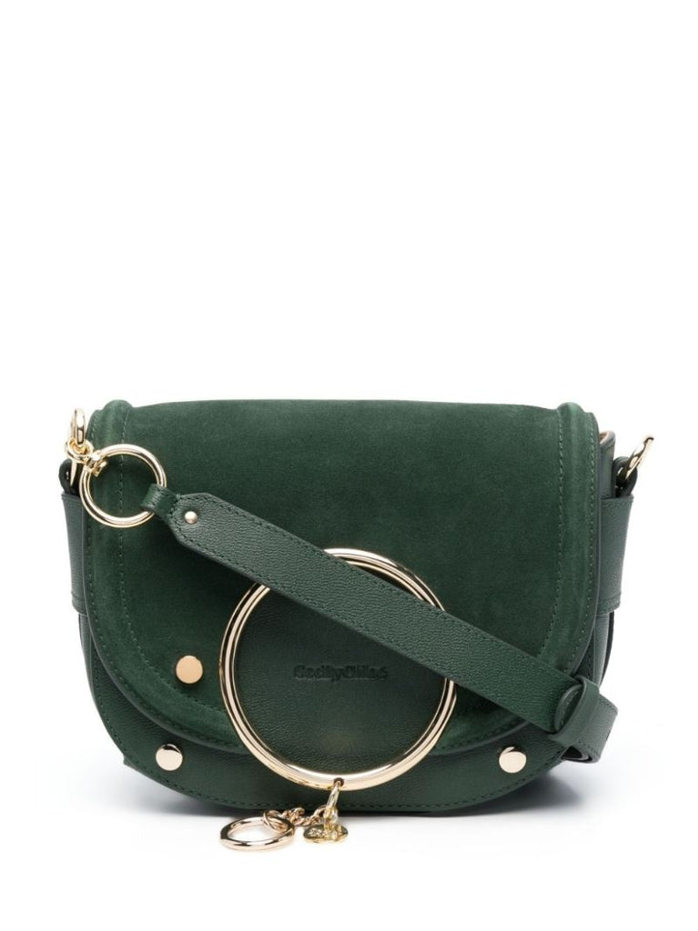 Green Mara Leather Cross Body Bag