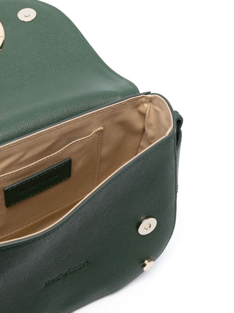 Green Mara Leather Cross Body Bag