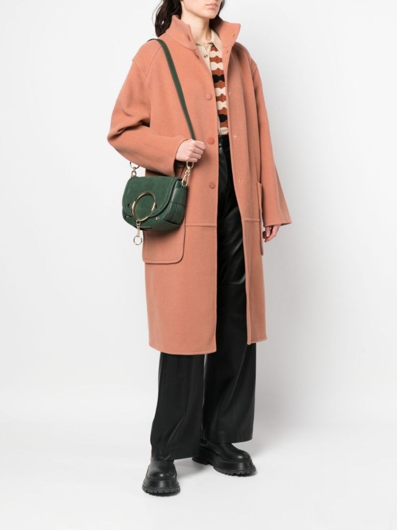Green Mara Leather Cross Body Bag